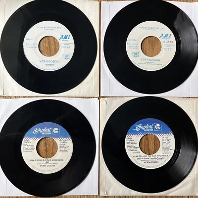 VERN GODSIN RECORDS - 4 Singles on AMI Records - Awesome 70's Country - Image 1 of 4
