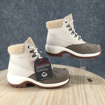 NUEVAS Botas Wolverine para Mujer 7.5 W Frost WP Bota de Nieve Aislada Cuero Beige Foto 1 de 4