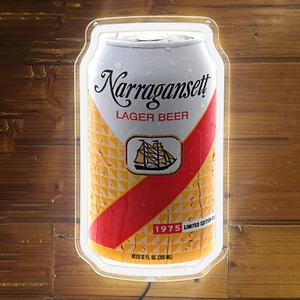 Narragansett Bier Bar Party Pub Wanddeko Männerhöhle Neonlicht Schild 12"x7" K1 - Bild 1 von 4
