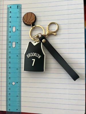 Brooklyn Nets #7 Kevin Durant Llavero de Goma y Metal ¡Nuevo! ¡Envío rápido! Foto 1 de 2