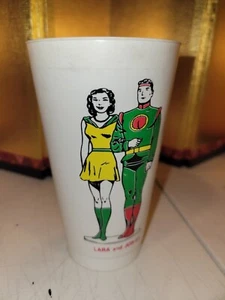 Vintage DC Universe Comics jor-el & Lara superman parents   7-11  Slurpee Cup - Picture 1 of 2
