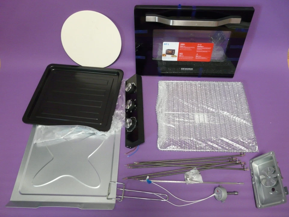 Ersatzteile für Severin TO2073 Backofen: Backblech Spieß Grillrost Pizzastein.. - Bild 1 von 1