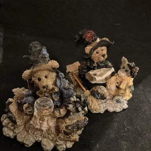 Lot Of 2 Lot Boyds Bears & Friends Halloween Bear stone Collection EUC - Picture 1 of 6