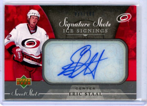 2006-07 Sweet Shot Signature Shots/Saves Ice Signings #ES Eric Staal AUTO /100