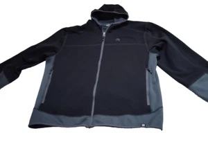 SOLARIS Men's Gray HOODED FULL ZIP JACKET SIZE XL Pockets - Picture 1 of 13