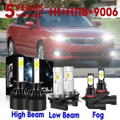 For KIA Optima 2007-2008 Combo LED Headlight High&Low Beam + Fog Light Bulbs kit - Image 1 of 4