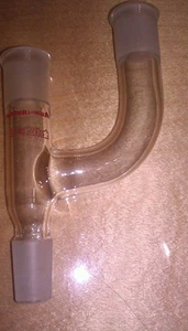 Kontes Glas 3 Drei-Wege Destillationsanschluss Claisen Adapter 14/20 Fugen - Bild 1 von 4