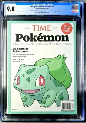 CGC 9.8 Top Pop! Time Magazine Pokémon 25th Anniversary BULBASAUR Cover Variant - Image 1 of 4
