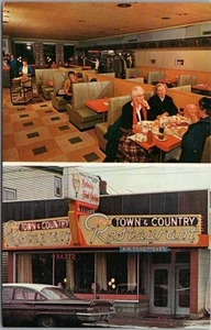Postal vintage de los años 60 HALIFAX Nueva Escocia Canadá restaurante de ciudad y campo - Imagen 1 de 2