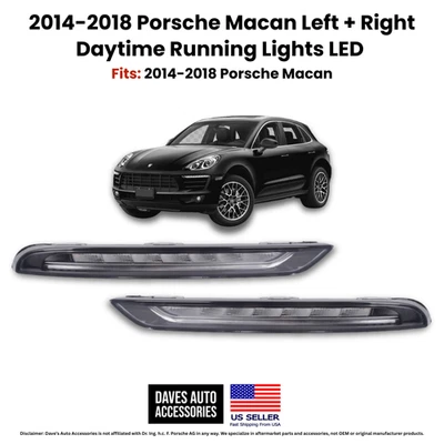 Luces de circulación diurna izquierda y derecha LED para Porsche Cayenne 95B.1 2014-2018 Foto 1 de 4