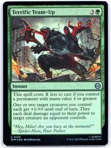 Terrific Team-Up Marvel's Spider-Man 120 NM MTG Magic ShipNow Foil - Picture 1 of 2