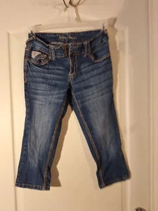 Ariya Jeans Größe 7-8 Damen Blau Denim Jeans 28x18,5 Country Schule Tanzen - Bild 1 von 7