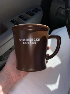 Starbucks 2008 Large Brown Coffee Mug Cup 16 oz Excellent Condition - Picture 1 of 1