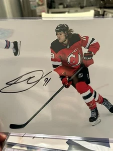Dawson Mercer Hand Signed 8x10 Autograph Photo NHL New Jersey Devils GTP COA - Picture 1 of 3