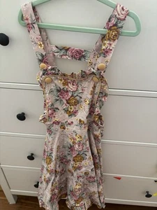 Rock Your Kid Baby Pinafore Dress Size 7 Floral - Picture 1 of 4