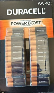 Pilas alcalinas AA Duracell Power Boost Coppertop, 40 ct - MN15TB40 - Imagen 1 de 2