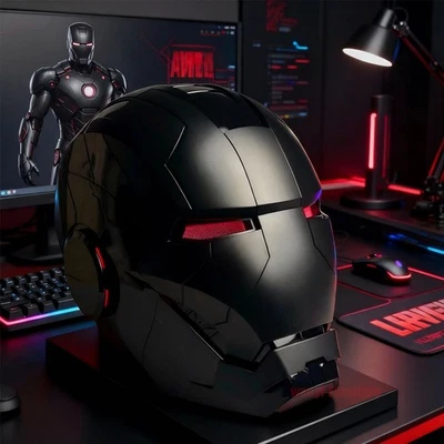 MK5 Iron Man Helm 1:1 Autoking Vollautomatisch Voicecontrol Fernbedienung Black - Bild 1 von 4