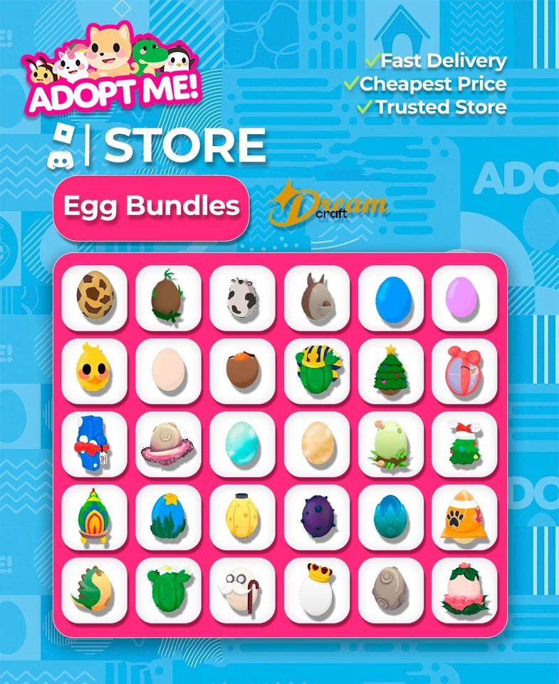 Adopt From Me Today! ALL EGGS BUNDLES AVAILABLE NOW