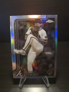 2025 Topps Chrome #46 Spencer Strider Sepia Refractor Atlanta Braves - Picture 1 of 2