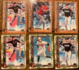 2025 Topps Holiday Orioles Insert 6 Card Lot Gold Lights And Plaid Paper - Picture 1 of 7