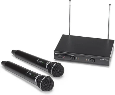 Samson Stage 200 Dual-Channel Handheld VHF Wireless System with Two Q6... - Image 1 of 4
