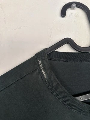 Dolce & Gabbana Green Logo Crew Neck Short Sleeves Men's T-shirt Authentic - Image 1 of 3