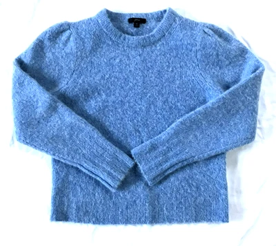 J. Crew 女式毛衣羊驼羊毛休闲豪华学院风粗针织套衫 — 第 1/4 张图片