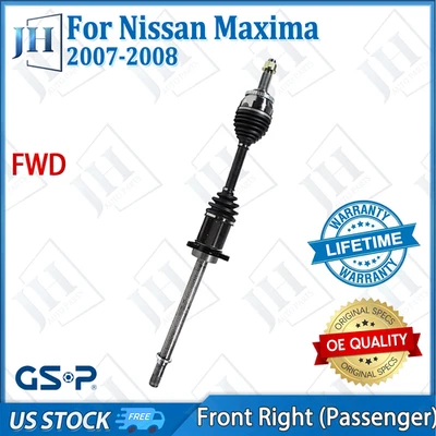 Eje CV pasajero delantero derecho original para Nissan Máxima V6 2007-2008 3,5 L tracción delantera Foto 1 de 4