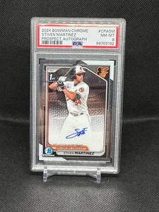 Stiven Martinez 2024 Bowman Chrome #CPA-SM RC Rookie Auto PSA 8 Orioles - Picture 1 of 2