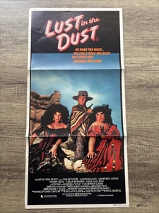 VINTAGE MOVIE POSTER: LUST IN THE DUST (Original 1984 Daybill) Divine Tab Hunter - Picture 1 of 2