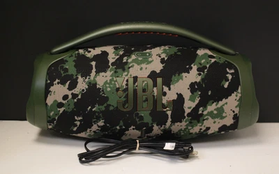 (RI1) JBL Boombox 3 Portable Waterproof Bluetooth Speaker - Squad Camo - Image 1 of 3