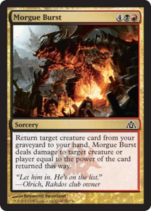 Morgue Burst - Medium Play MTG Dragon's Maze - Image 1 of 1