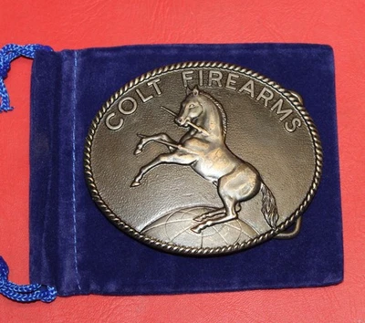 Colt Firearms Factory Rampant Colt Belt Buckle - Image 1 of 2