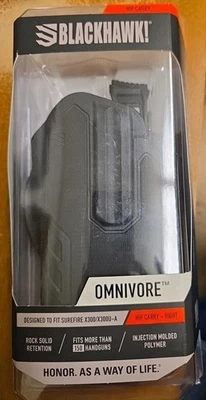Funda Multi Ajuste Blackhawk Omnivore Nivel 2 con Surefire X300 y U-A Mano Derecha  Foto 1 de 2