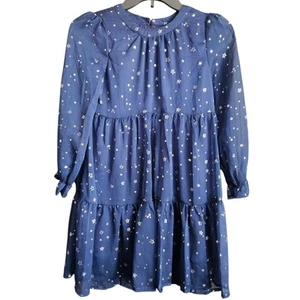 Hayden Girls Navy Star Dress Size Small (7-8) NWT - Picture 1 of 13
