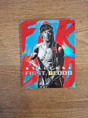 First Blood (Blu-ray, 2018) with Retro VHS Slipcover Very Rare - Image 1 of 4