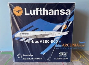SQ Wings 1:200 Lufthansa Airbus a380 "D-AIMA" Flaps Down L2132FD - Picture 1 of 6
