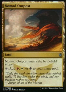 mtg Nomad Outpost FOIL | NM | Khans of Tarkir | Magic MTG - Picture 1 of 1