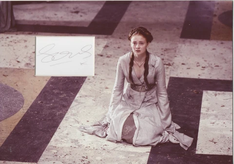 SOPHIE TURNER Signed 12x8 Photo Display SANSA STARK In GAME OF THRONES COA Cover