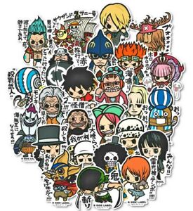 One Piece Stickers B-SIDE LABEL Luffy Zoro Laptop Sticker Nami Usopp Sanji Ace