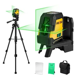 PREXISO Laser Level with Tripod - 100Ft Rechargeable Dual Modules Line Laser, - Picture 1 of 8