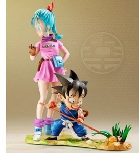 Goku - Bulma diorama dragon ball fabricado en resina y pintado a mano 200mm - Imagen 1 de 3