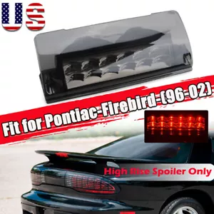 Smoke For 1993-02 Pontiac firebird Trans Am 3rd Third Brake Lamp Lens 19179355 A - Picture 1 of 8
