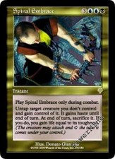 Spinal Embrace NM/SP Invasion/Commander MTG Magic The Gathering Gold Eng Card
