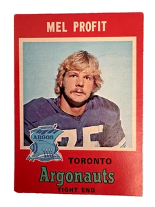Vintage 1971 O-Pee-Chee MEL PROFIT Toronto Argonauts CFL OPC Football Card #2 EX - Bild 1 von 10