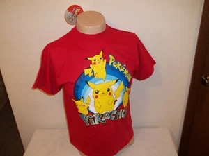 Vtg UNWORN W/TAG OFFICIAL LICENSED NINTENDO POKEMON PIKACHU T-SHIRT Fits Medium - Picture 1 of 9