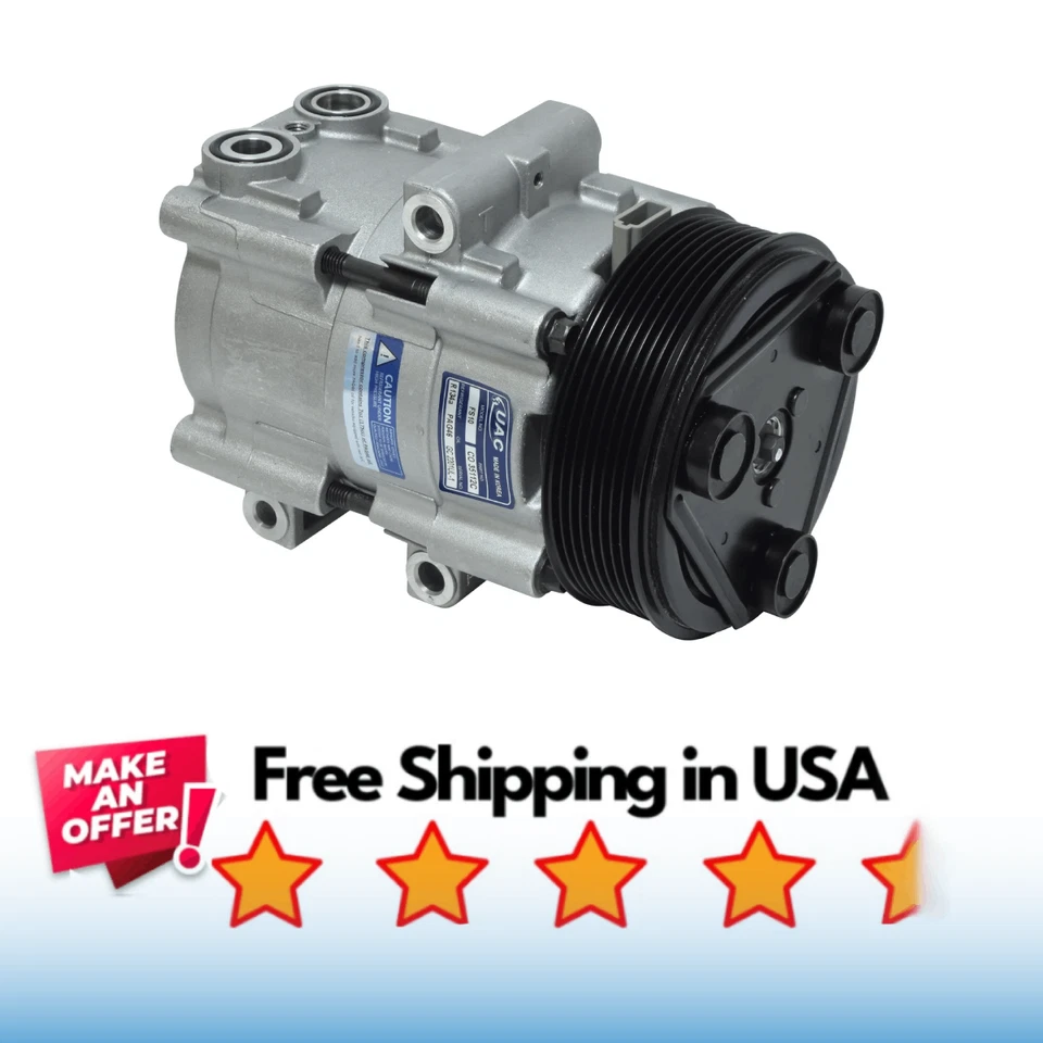 Compressor A/C Fit Ford F-350 Super Duty, F-450 Super Duty, F-550 99-07 - Image 1 of 1
