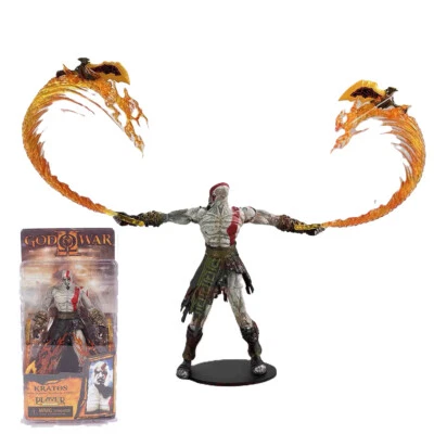 NECA God of War GOW Kratos /w Flaming Blades Of Athena 7" Action Figure Toy Gift - Image 1 of 4