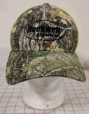 Rockwell American Camo Employee Cap Hat Green Mens Adjustable Embroidered  - Image 1 of 4