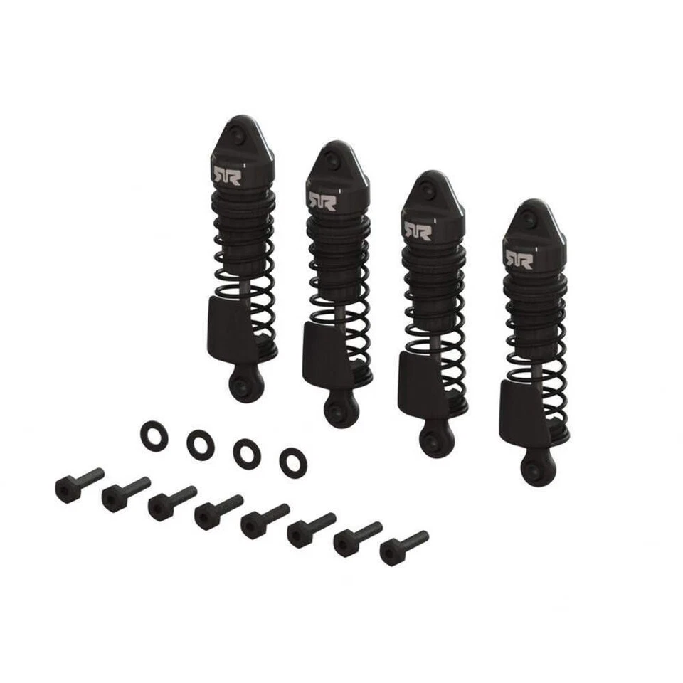 ARRMA - ARA-1567 Aluminum Shock Set 58mm Length 1000 cSt Oil (4) Black GROM